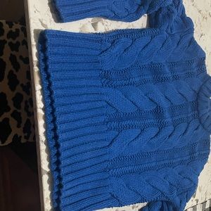 NWOT H&M Chunky Cable Knit Sweater in Blue